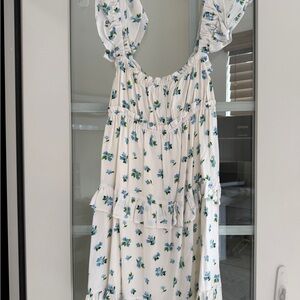 WeWoreWhat Ivory Multi Floral Dress